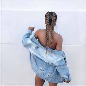 Iconic Distressed Denim Jacket